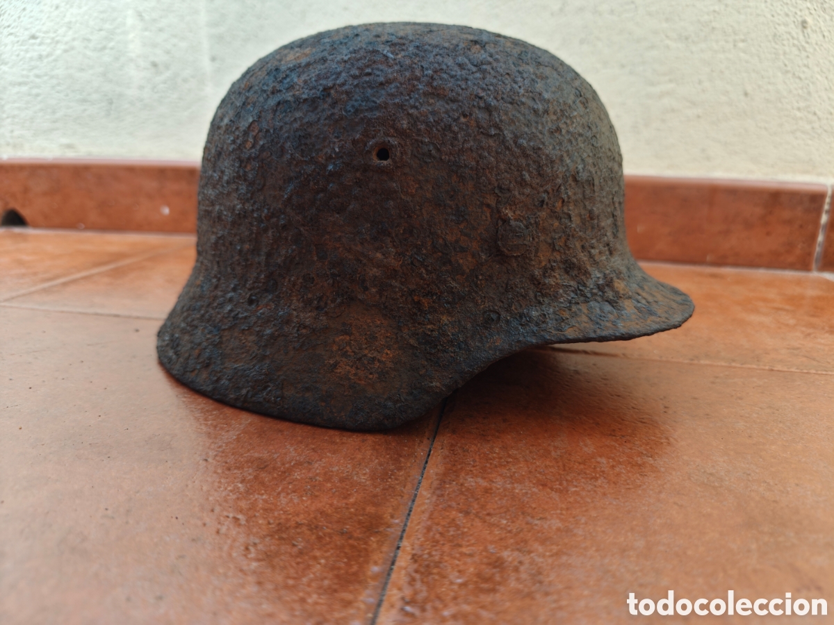 Coleccionismo: ANTIGUO CASCO ORIGINAL M45 DE EXCAVACION
