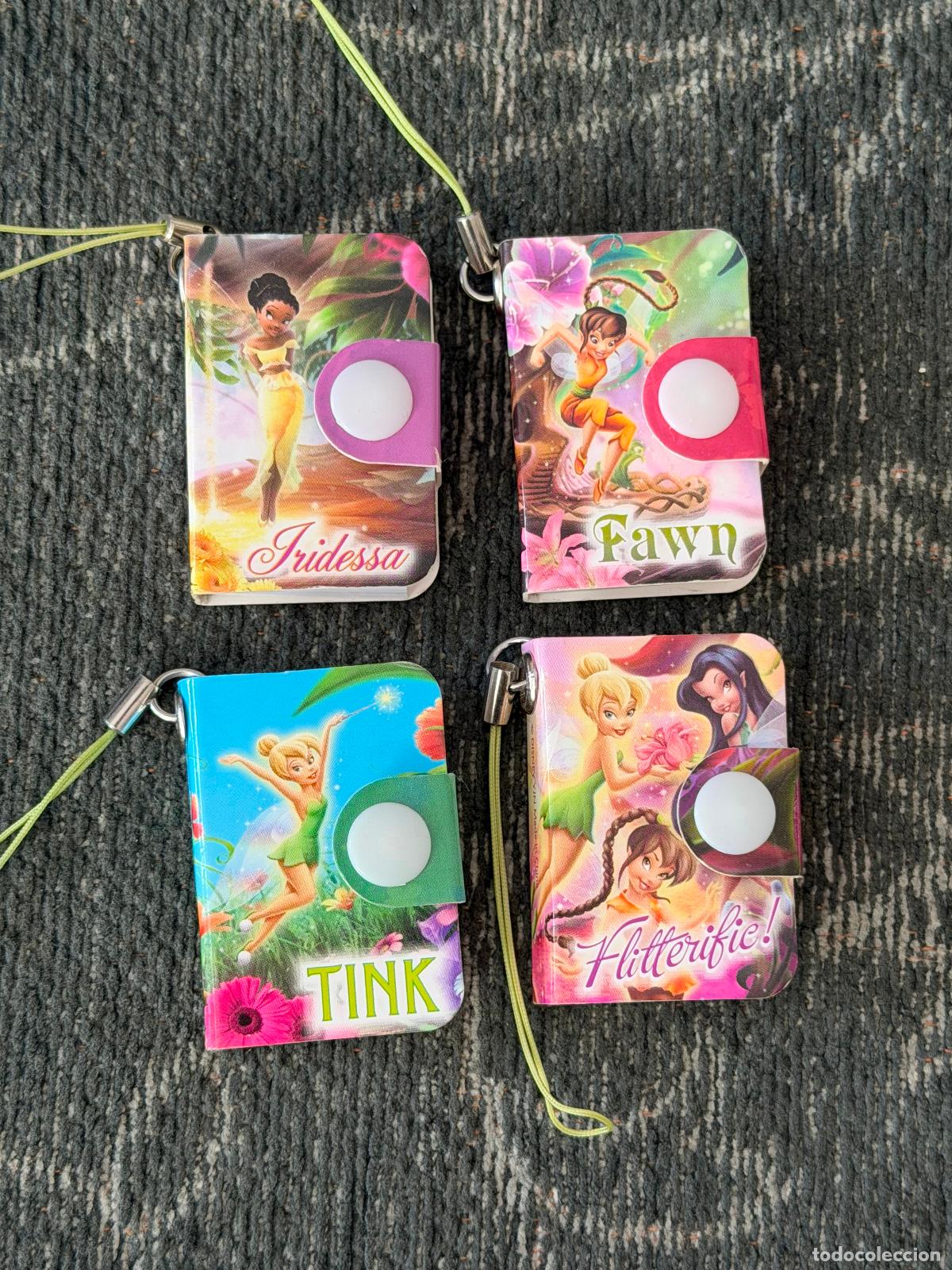 Coleccionismo: MINI LIBRETAS COLGANTES DISNEY FAIRIES - 4 UNIDADES