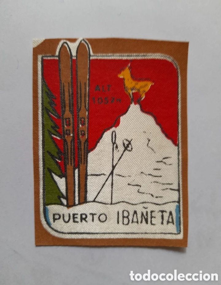 Coleccionismo: Escudo souvenir tur&iacute;stico Puerto Iba&ntilde;eta Navarra