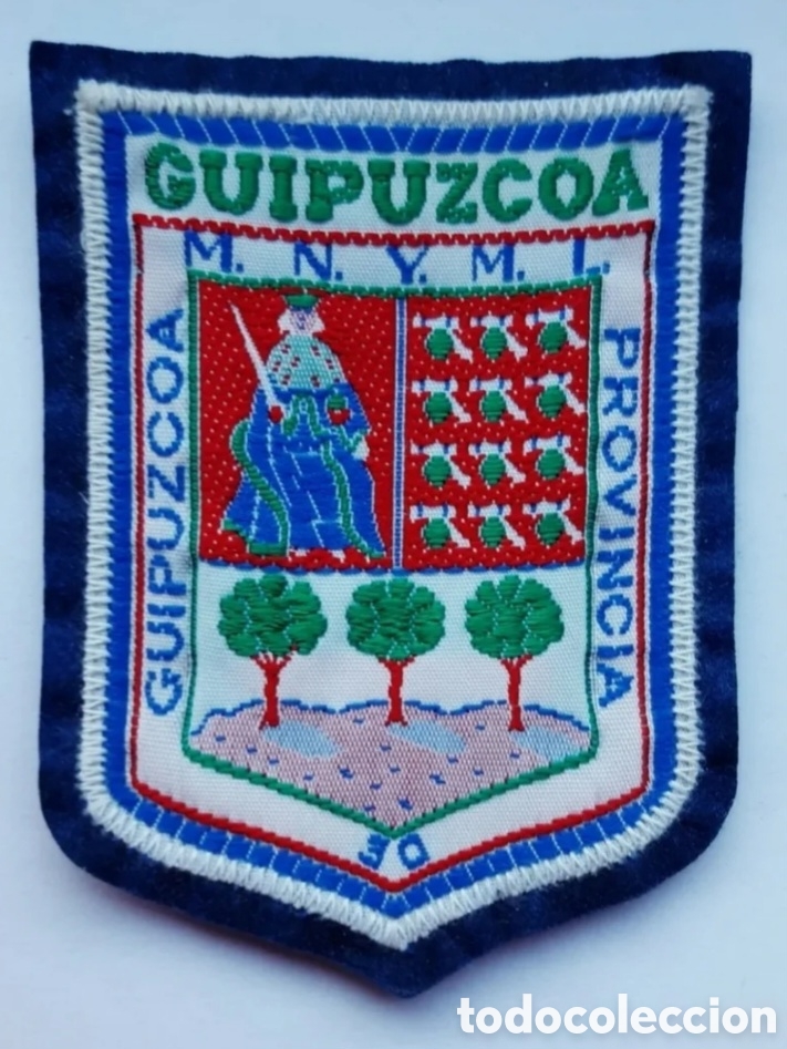 Coleccionismo: Escudo parche bordado tela fieltro souvenir tur&iacute;stico Guip&uacute;zcoa