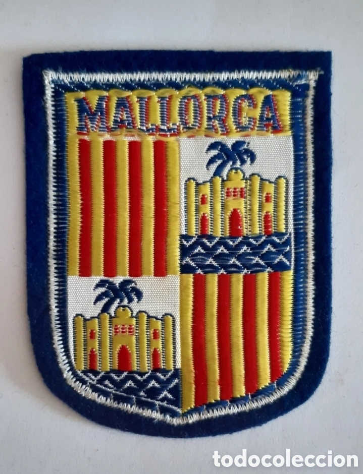 Coleccionismo: Escudo parche bordado tela fieltro souvenir tur&iacute;stico Mallorca