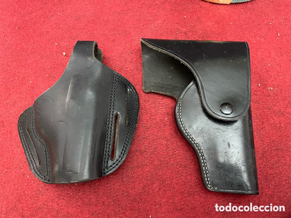 Coleccionismo: Cartuchera pistola y funda porra polic&iacute;a