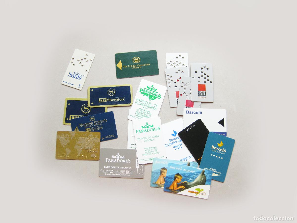 Sammeln: TARJETAS O LLAVES MAGN&Eacute;TICAS DE HABITACI&Oacute;N DE HOTEL. ITT SHERATON. PARADORES. BARCELO KEY CARD LOCK