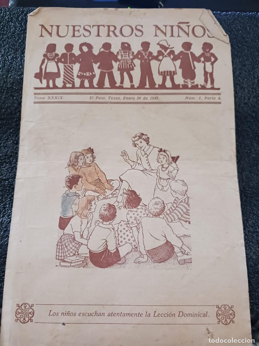 Coleccionismo: diptico, nuestros ni&ntilde;os, el paso, texas, 1949, casa bautista de publicaciones