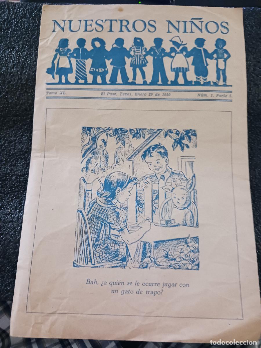 Coleccionismo: diptico, nuestros ni&ntilde;os, el paso, texas, 1950, casa bautista de publicaciones