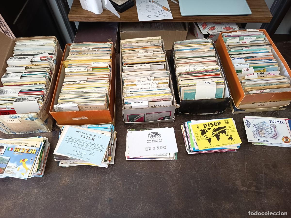 Coleccionismo: Lote de unas 4500 QSLs Radioafici&oacute;n