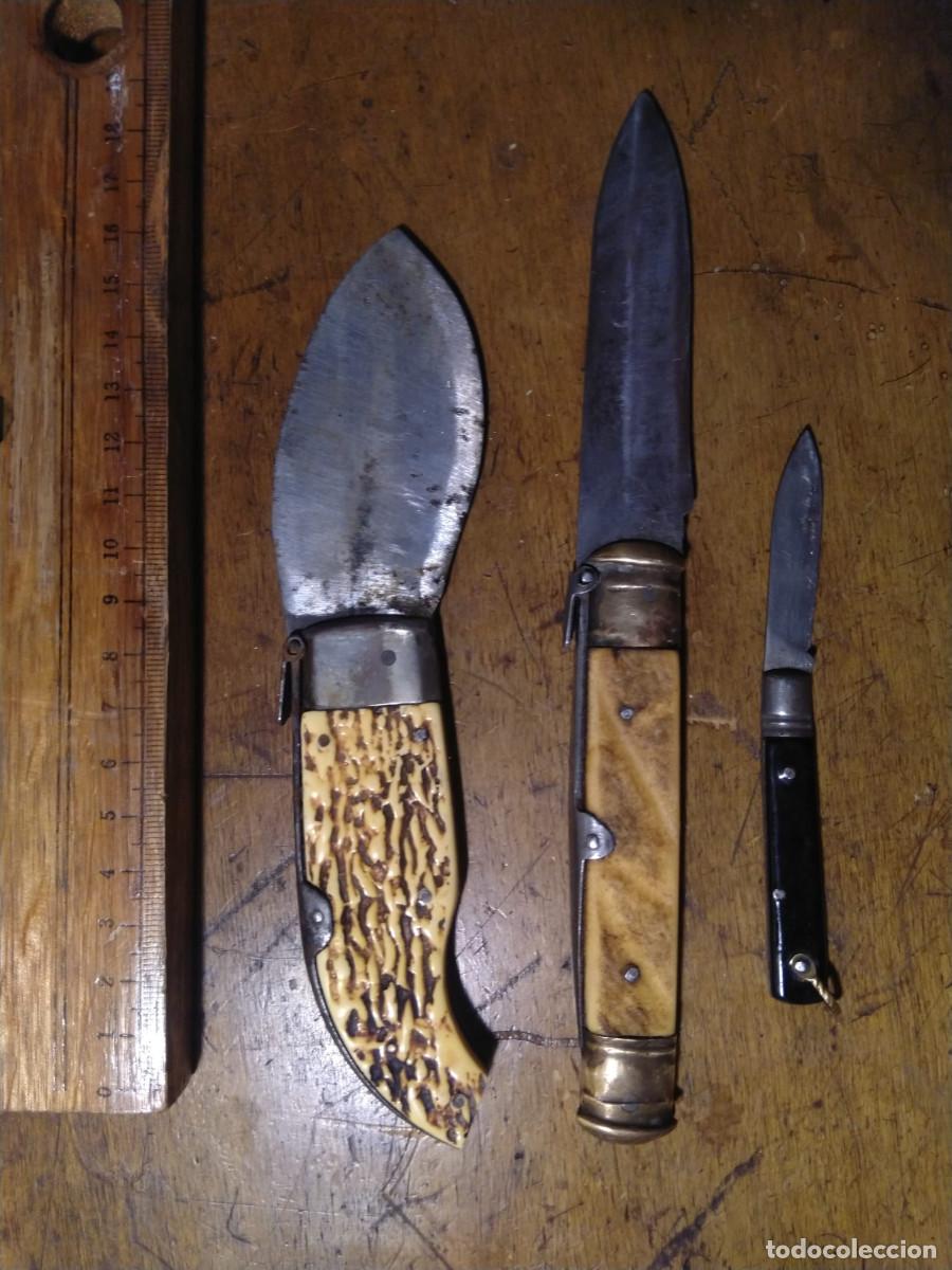 Coleccionismo: Lote de navajas antiguas