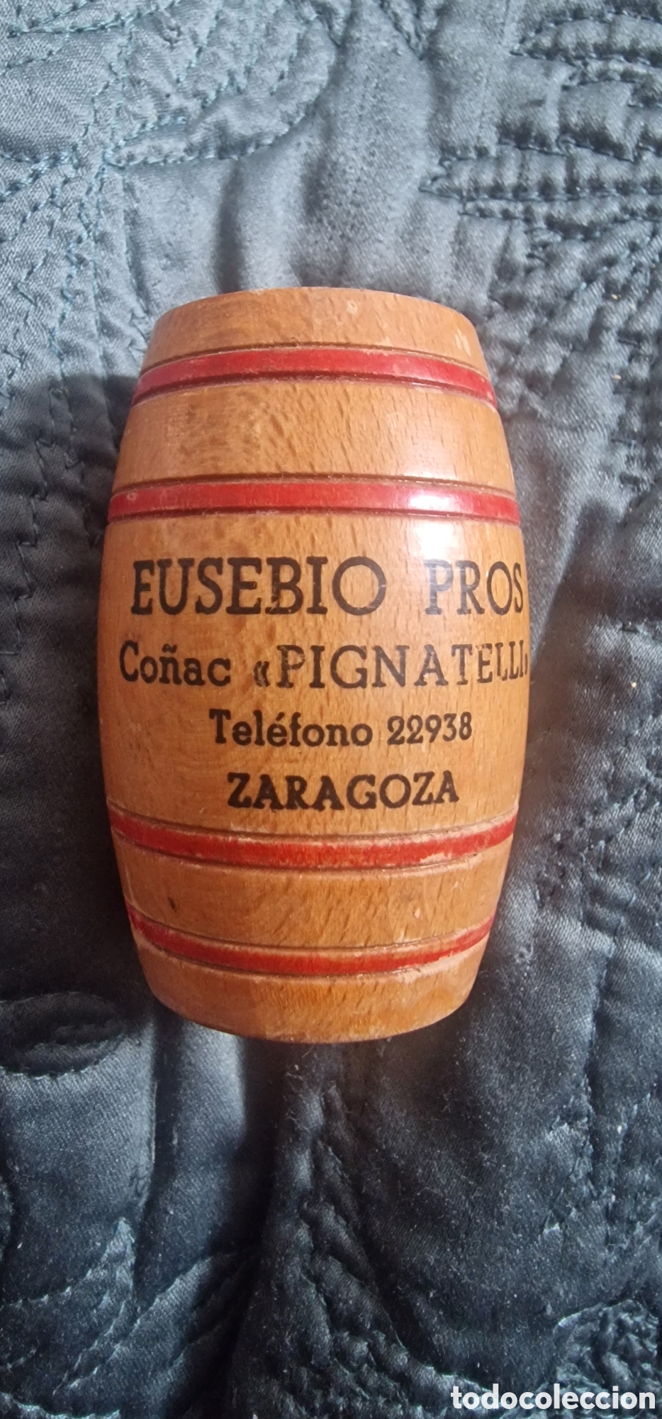 Colecionismo: Palillero propaganda Eusebio Pros Co&ntilde;ac Pignatelli, Zaragoza a&ntilde;os 40 o 50