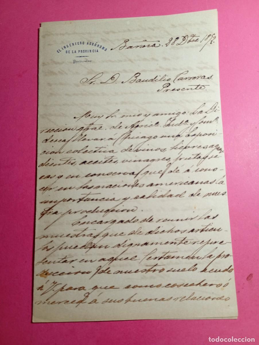 Collecting paper: 2 CARTAS (temas agrarios export) RELACIONADAS con Exposici&oacute;n Mundial Colombina de Chicago 1892 circa