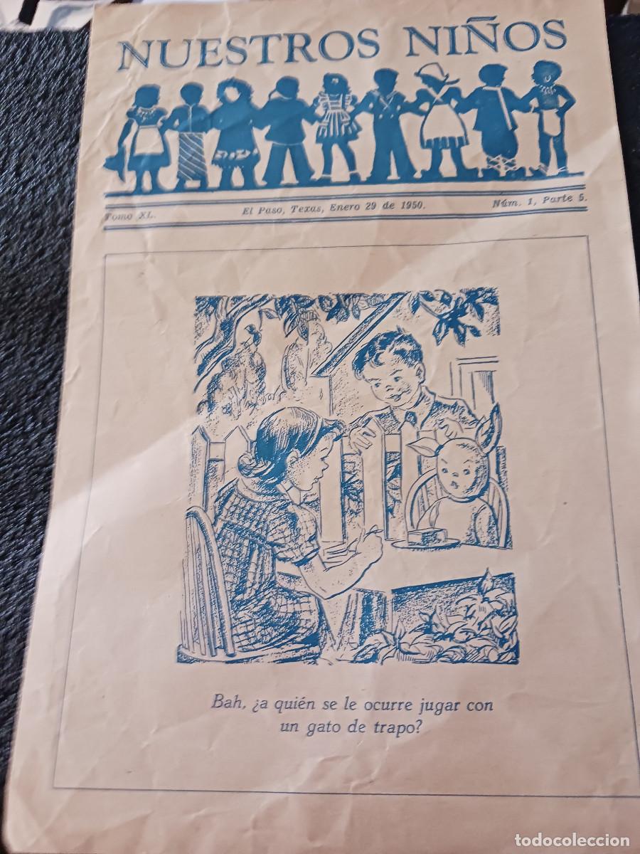 Coleccionismo: diptico, nuestros ni&ntilde;os, el paso, texas, 1950, casa bautista de publicaciones