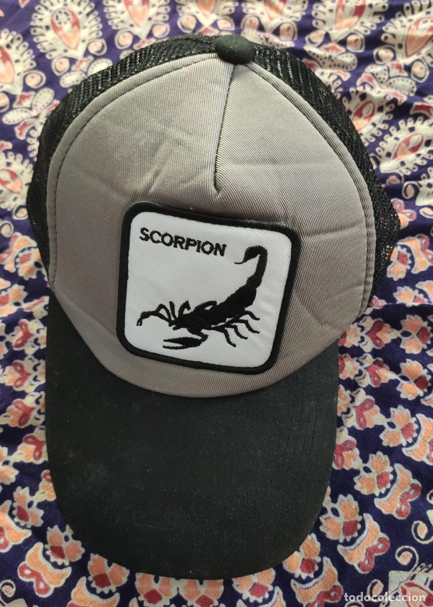 Coleccionismo: Gorra Trucker Scorpion Negra y Gris