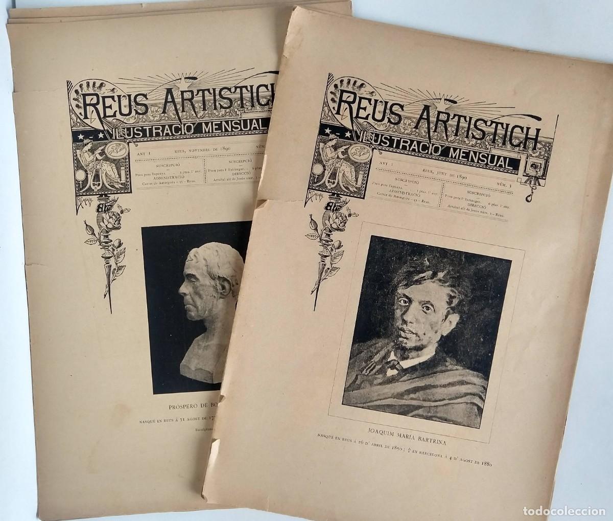 Coleccionismo: REUS ARTISTICH JOAQUIM MARIA BARTRINA / PR&Oacute;SPERO DE BOFARULL