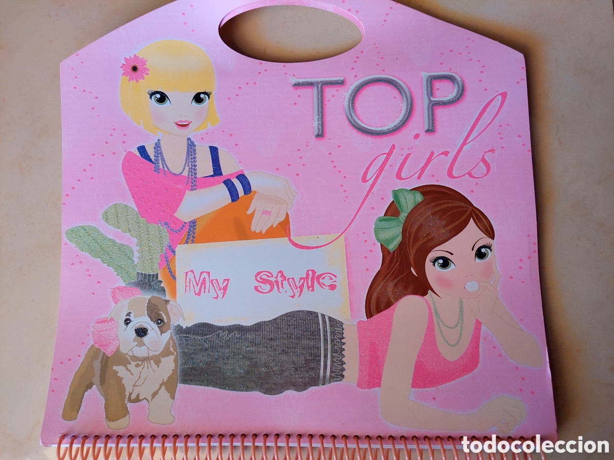 Collezionismo: Top Girls My Style cuaderno de dise&ntilde;o de moda y pegatinas