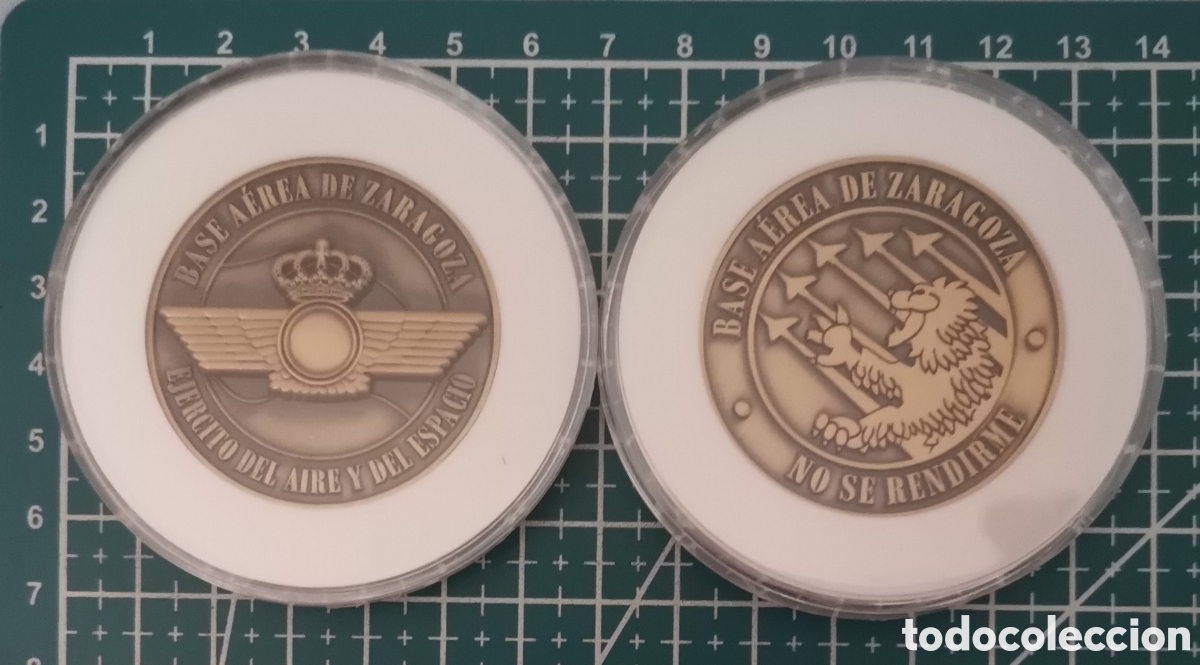 Coleccionismo: Moneda Base A&eacute;rea de Zaragoza Ej&eacute;rcito &Aacute;ire Espa&ntilde;a cobre