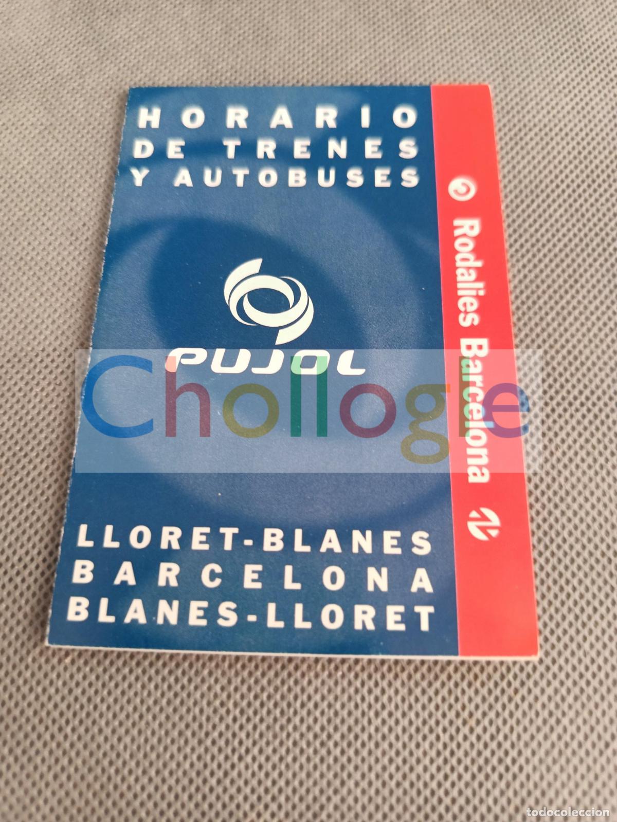 Coleccionismo: Horarios autobus Pujol Lloret Blanes