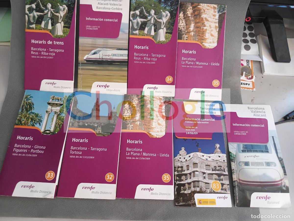 Coleccionismo: Guia folleto horarios RENFE