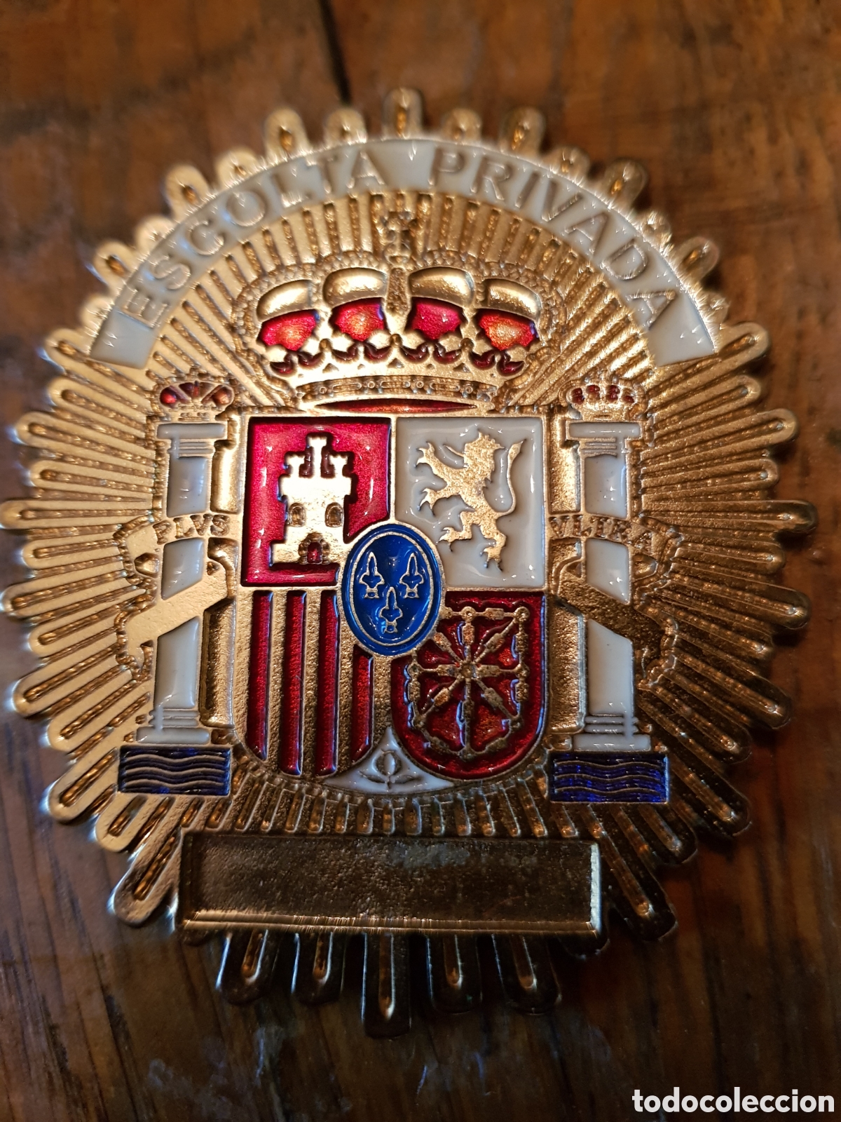 Coleccionismo: PLACA DE ESCOLTA PRIVADO