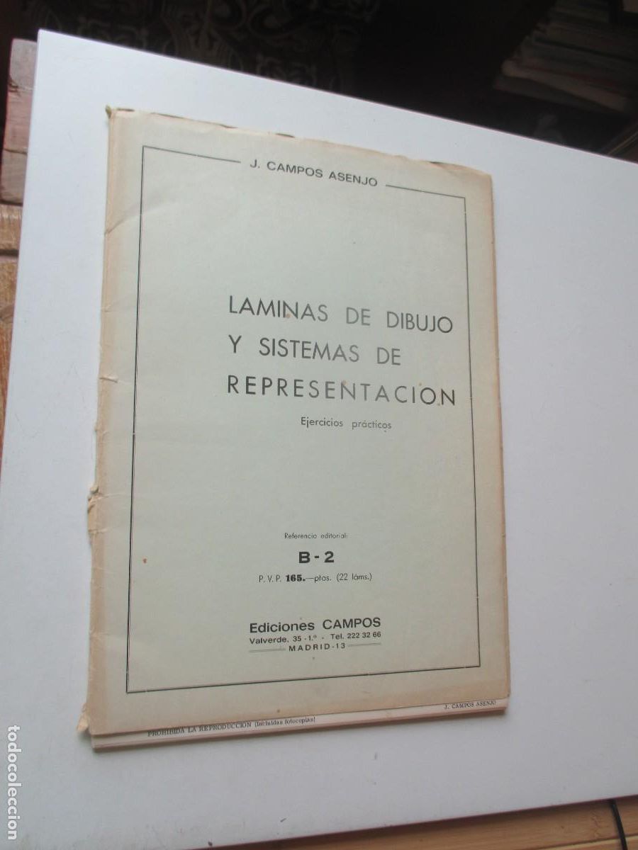 Coleccionismo: J. CAMPOS ASENJO L&aacute;minas de dibujo y sistemas de representaci&oacute;n W41050