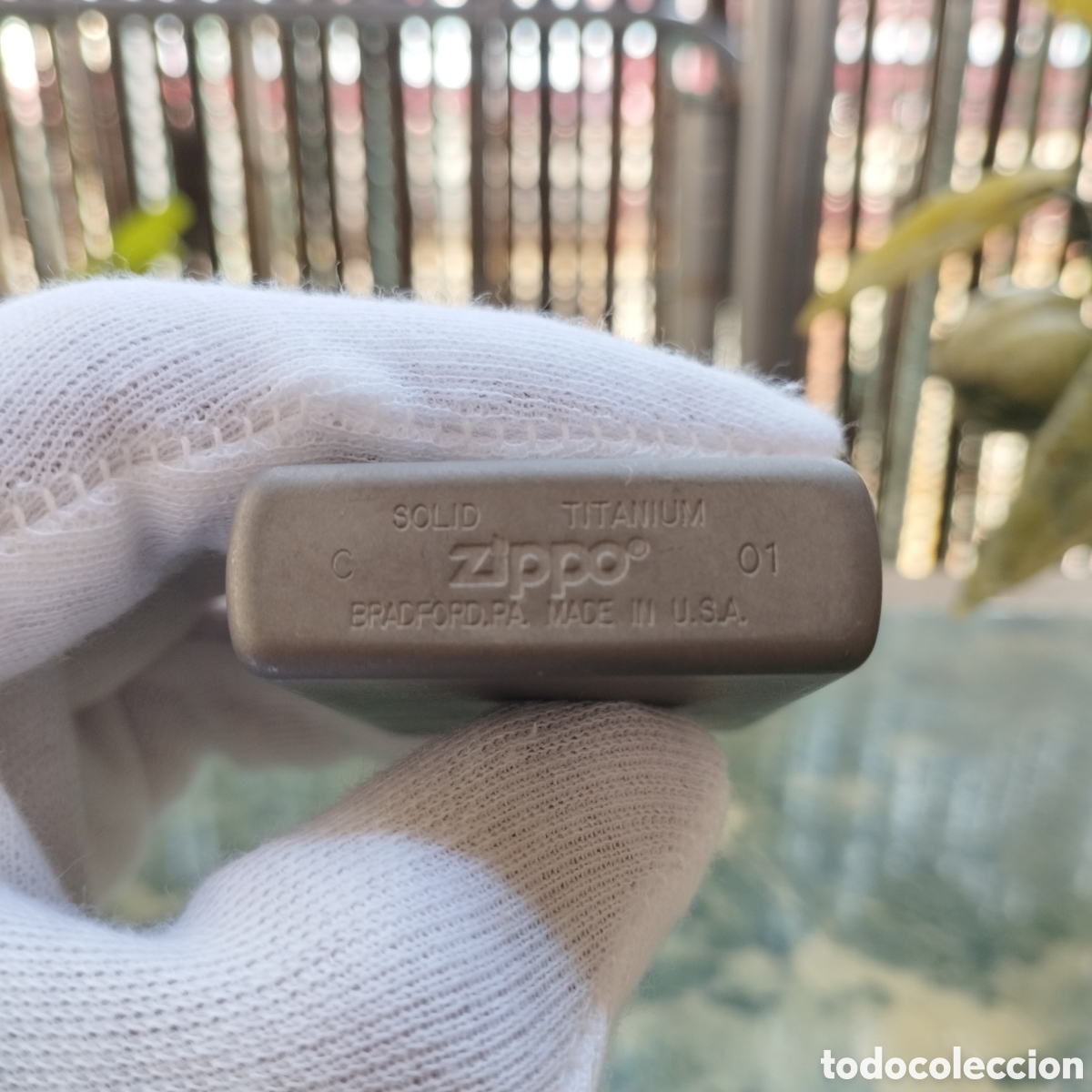Coleccionismo: Zippo Solid Titanium. Encendedor/Mechero Zippo original Titanio. Made USA 2001
