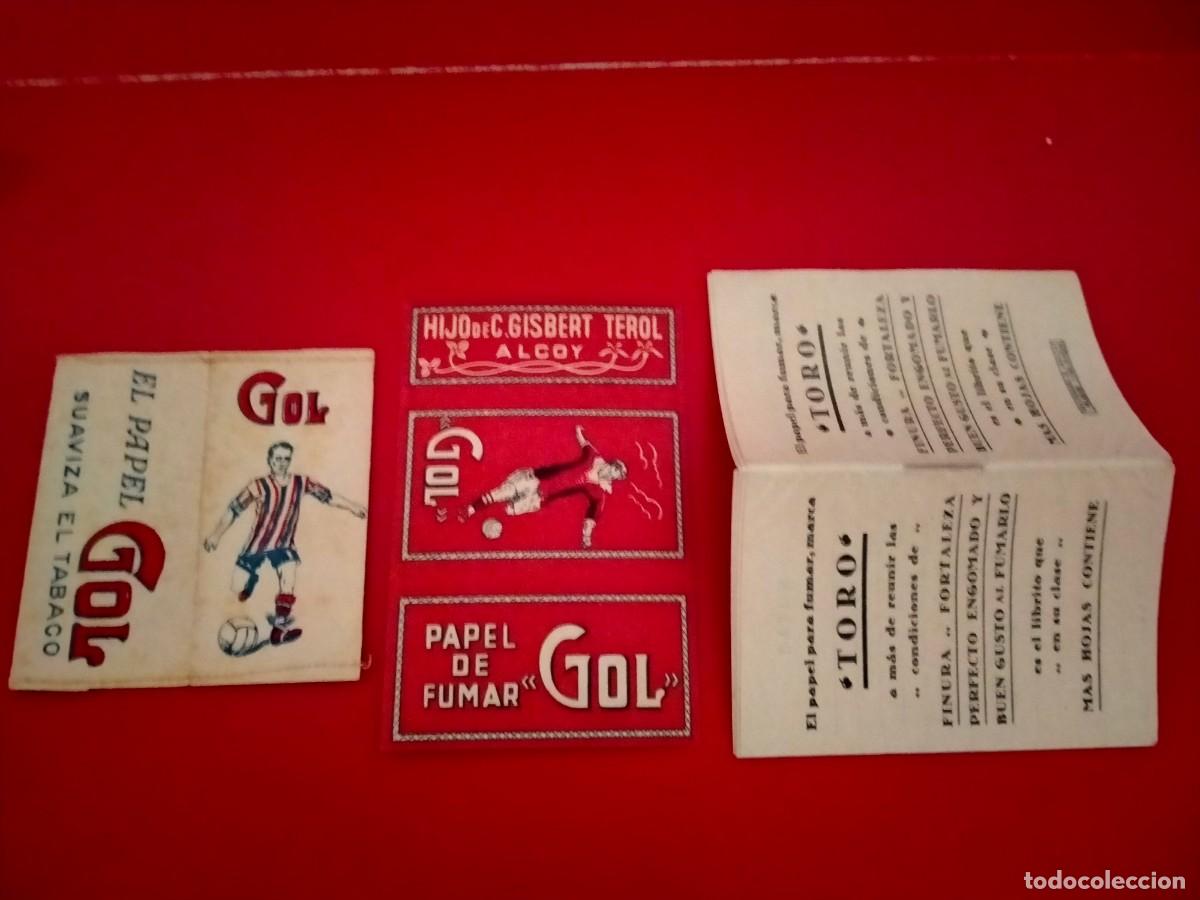Coleccionismo: tabacos papel fumar gol etc antiguos