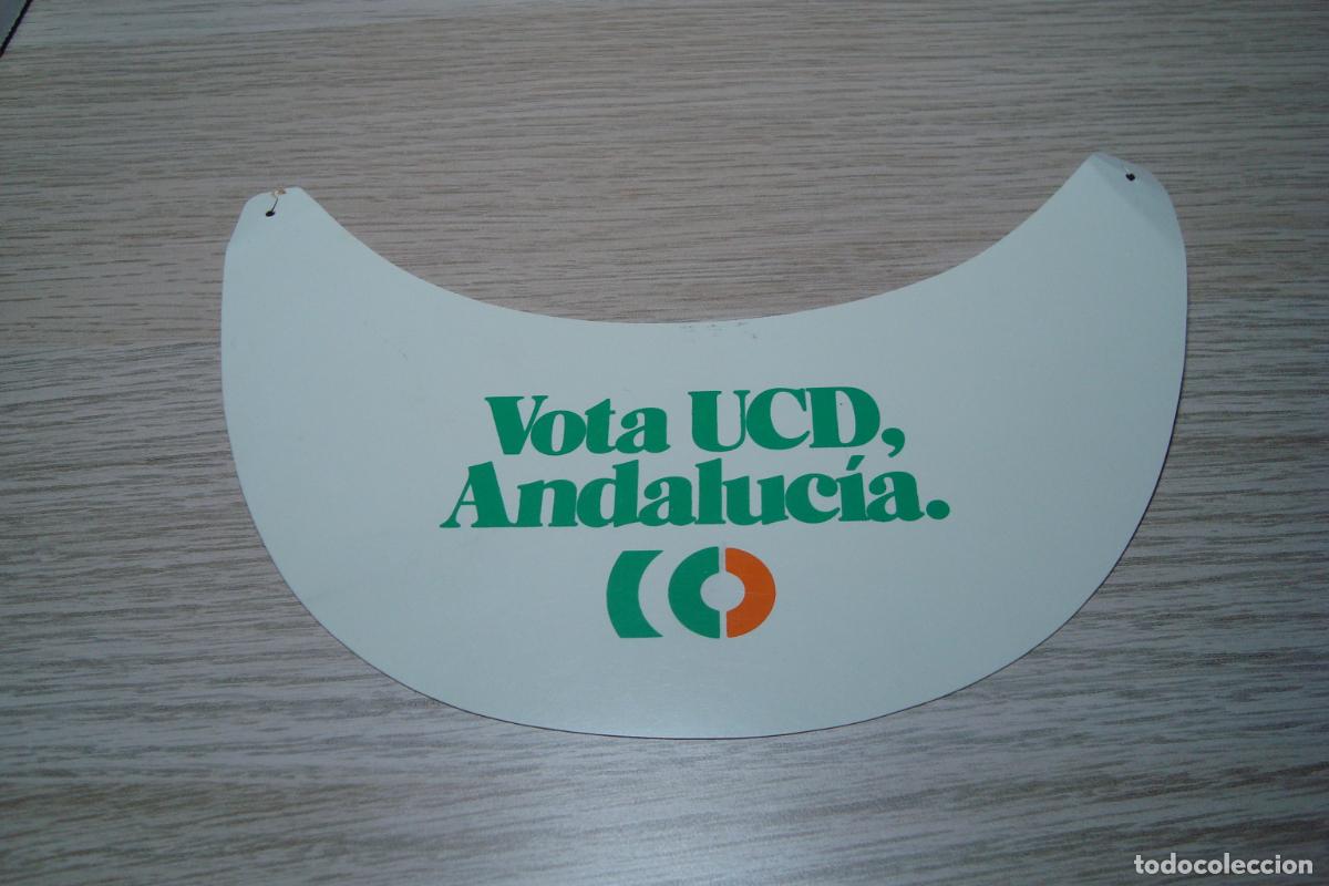 Coleccionismo: ANTIGUA VISERA GORRA PUBLICIDAD POLITICA VOTA UDC ANDALUCIA. PLASTICO
