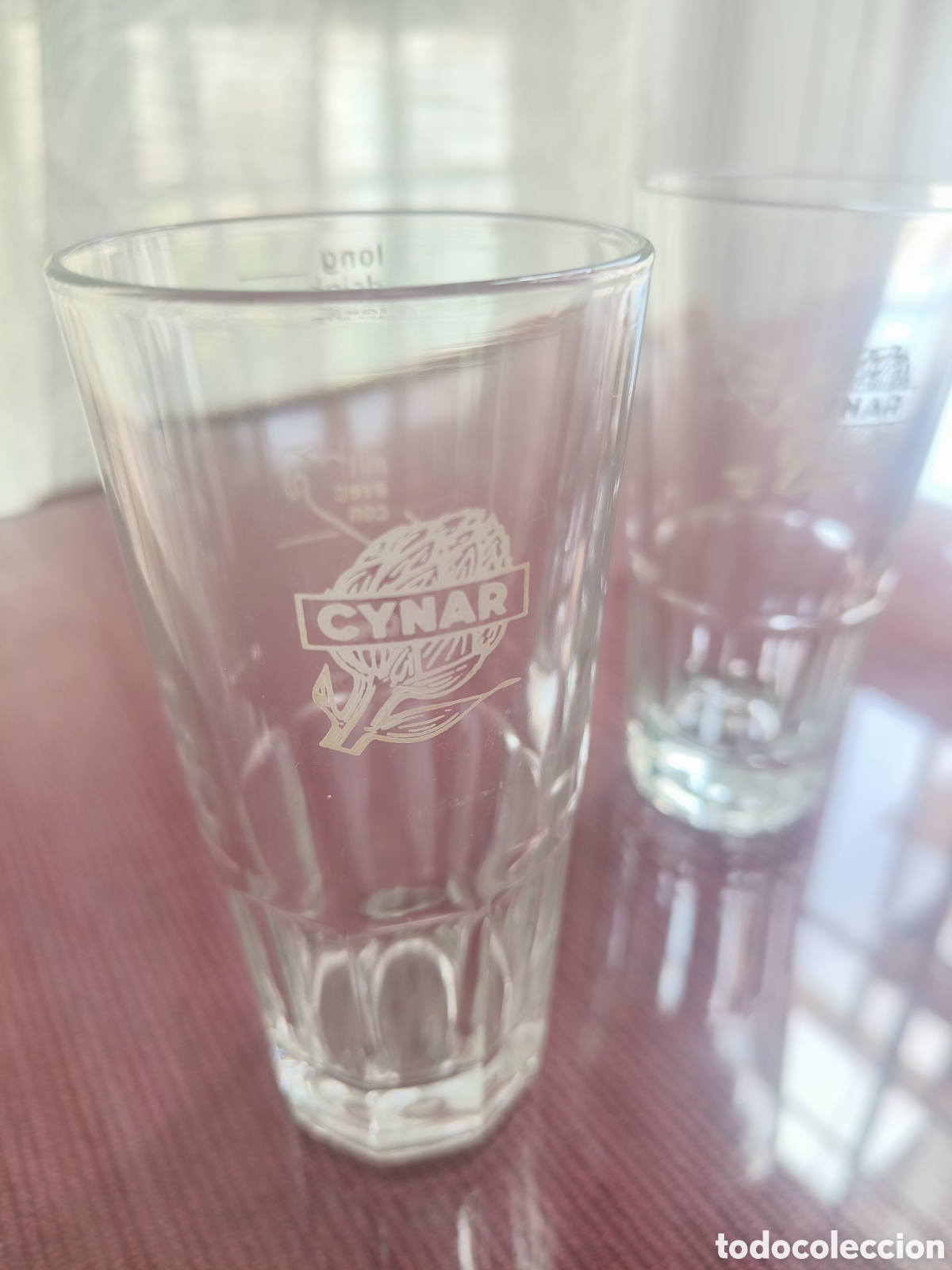 Coleccionismo: Pareja de vasos de vermut/cocktail: CYNAR