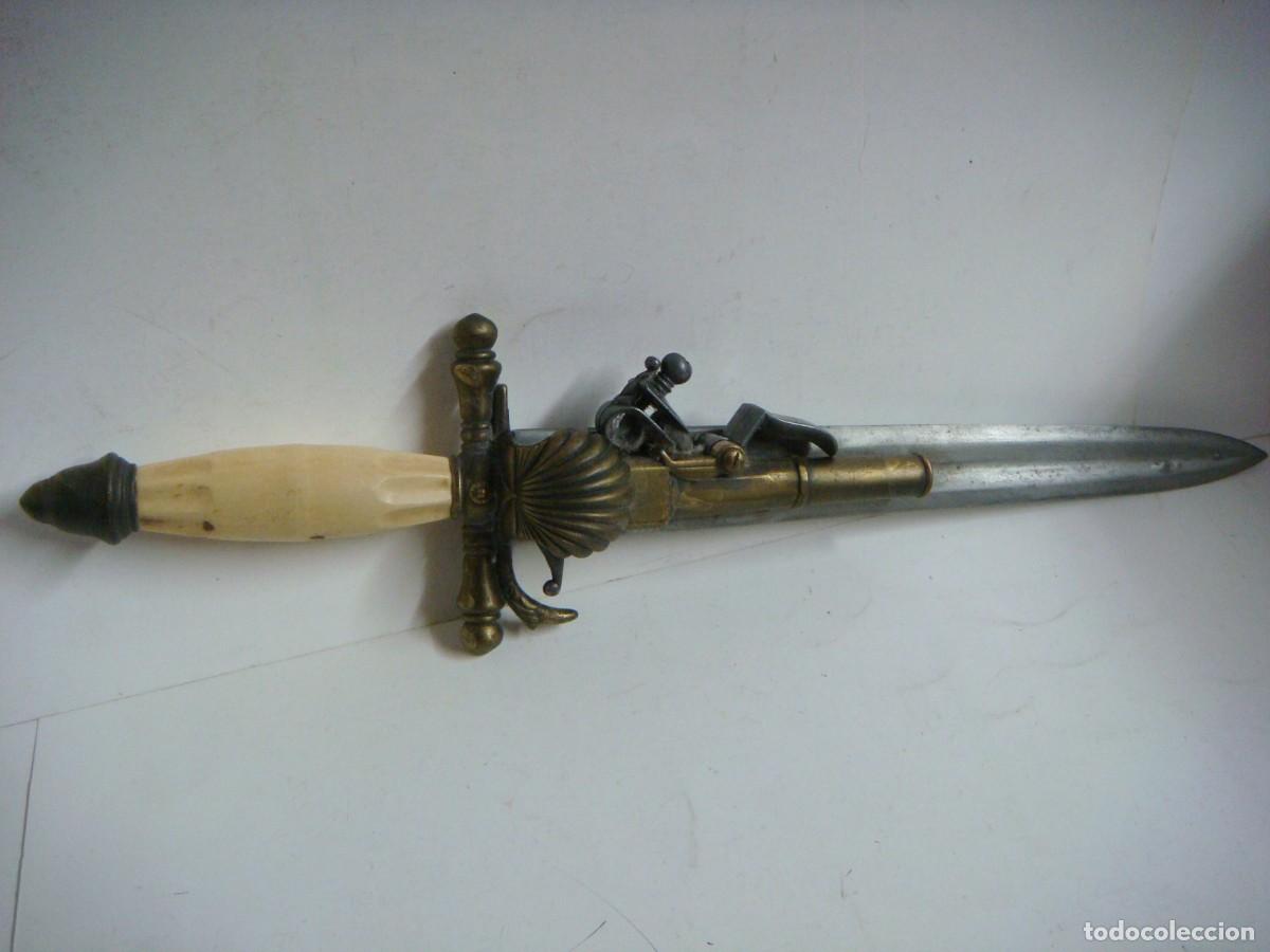 Coleccionismo: REPLICA DE PISTOLA DAGA FRANCESA SIGLO XVIII-(&)