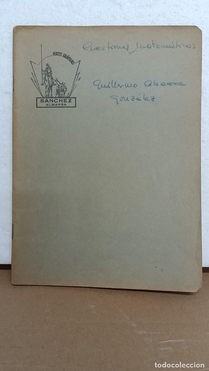 Colecionismo: ALMANSA(ALBACETE)ARTES GRAFICAS&rdquo;SANCHEZ&rdquo; ANTIGUA LIBRETA A&Ntilde;OS 50.