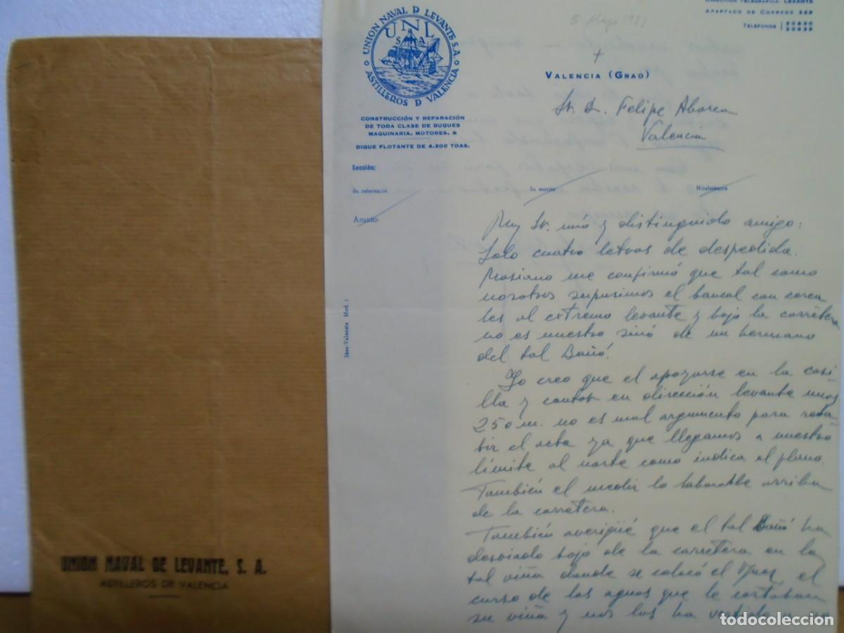 Colecionismo: VALENCIA(GRAO)UNION NAVAL DE LEVANTE-ASTILLEROS-1951.