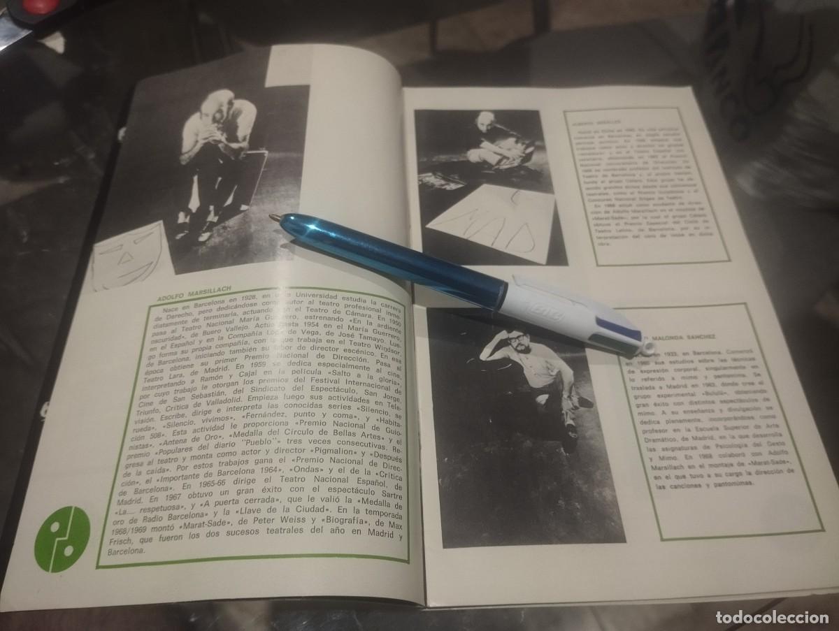Coleccionismo: programa librito del grupo de teatro 70 - adolfo marsillach - Foto 2