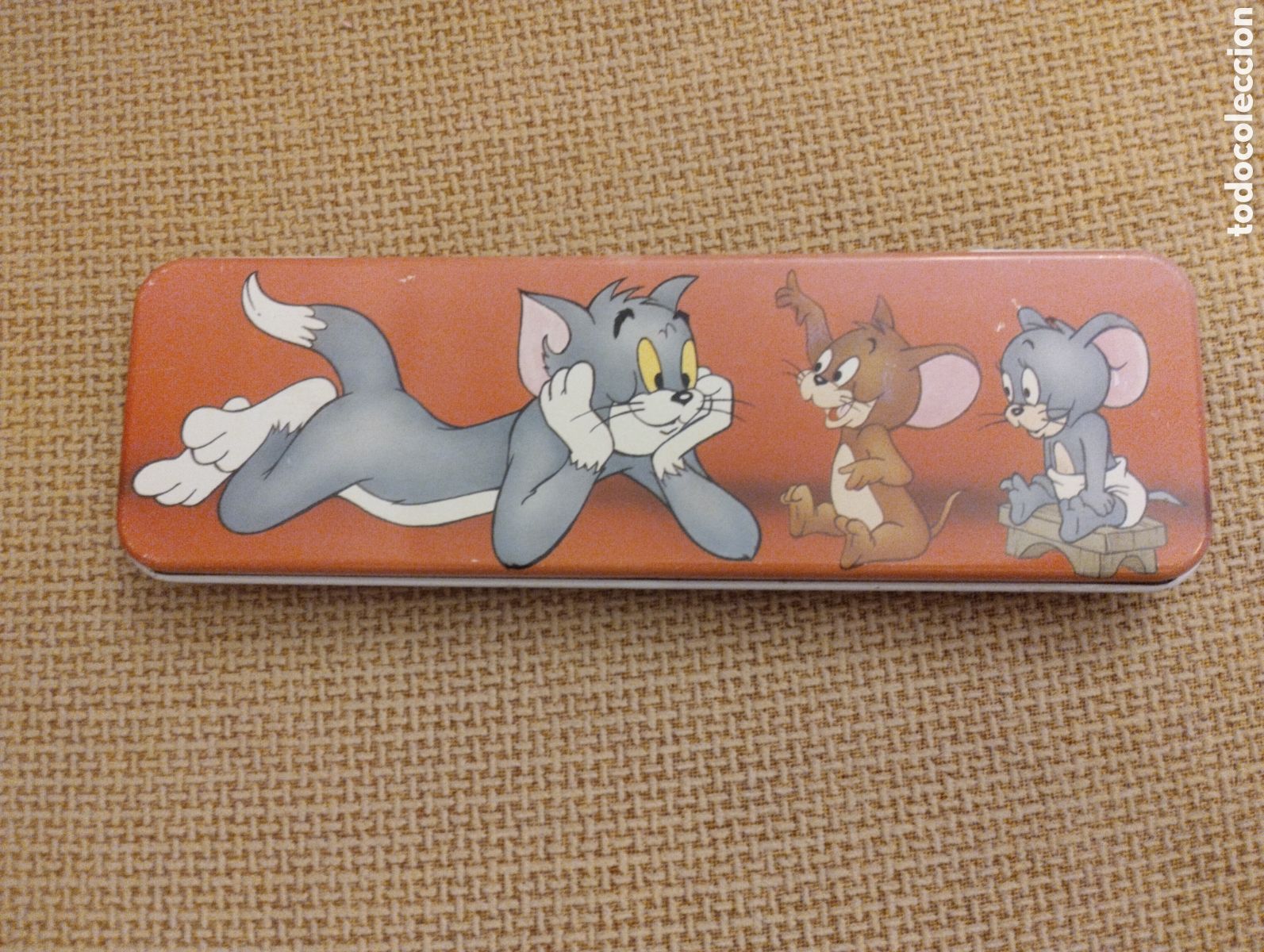 Coleccionismo: Estuche antiguo chapa Ton y Jerry
