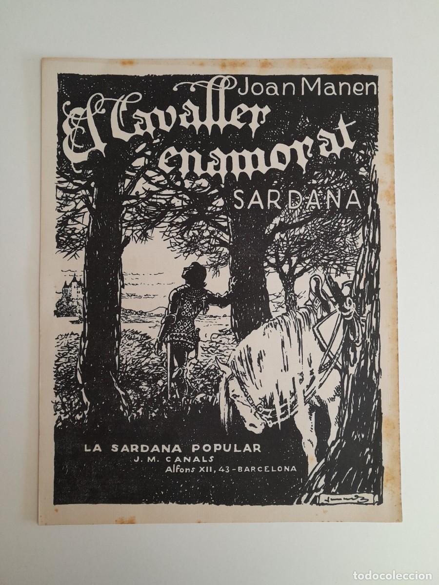 Coleccionismo: PARTITURA SARDANA 'EL CAVALLER ENAMORAT' - JOAN MANEN (BARCELONA, c.1910)