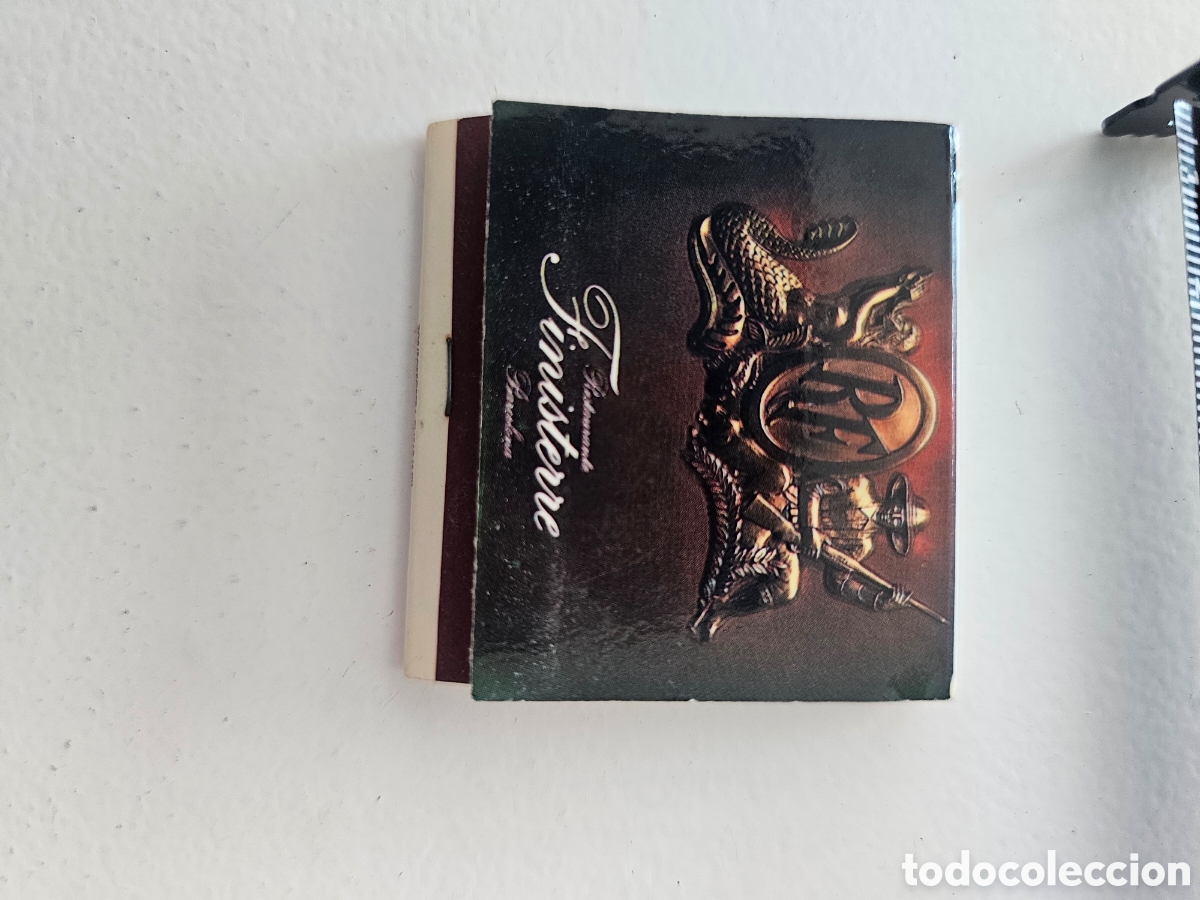 Coleccionismo: Caja de cerillas del Restaurante Finisterre Diagonal de Barcelona 1980s Glenmorangie Whisky