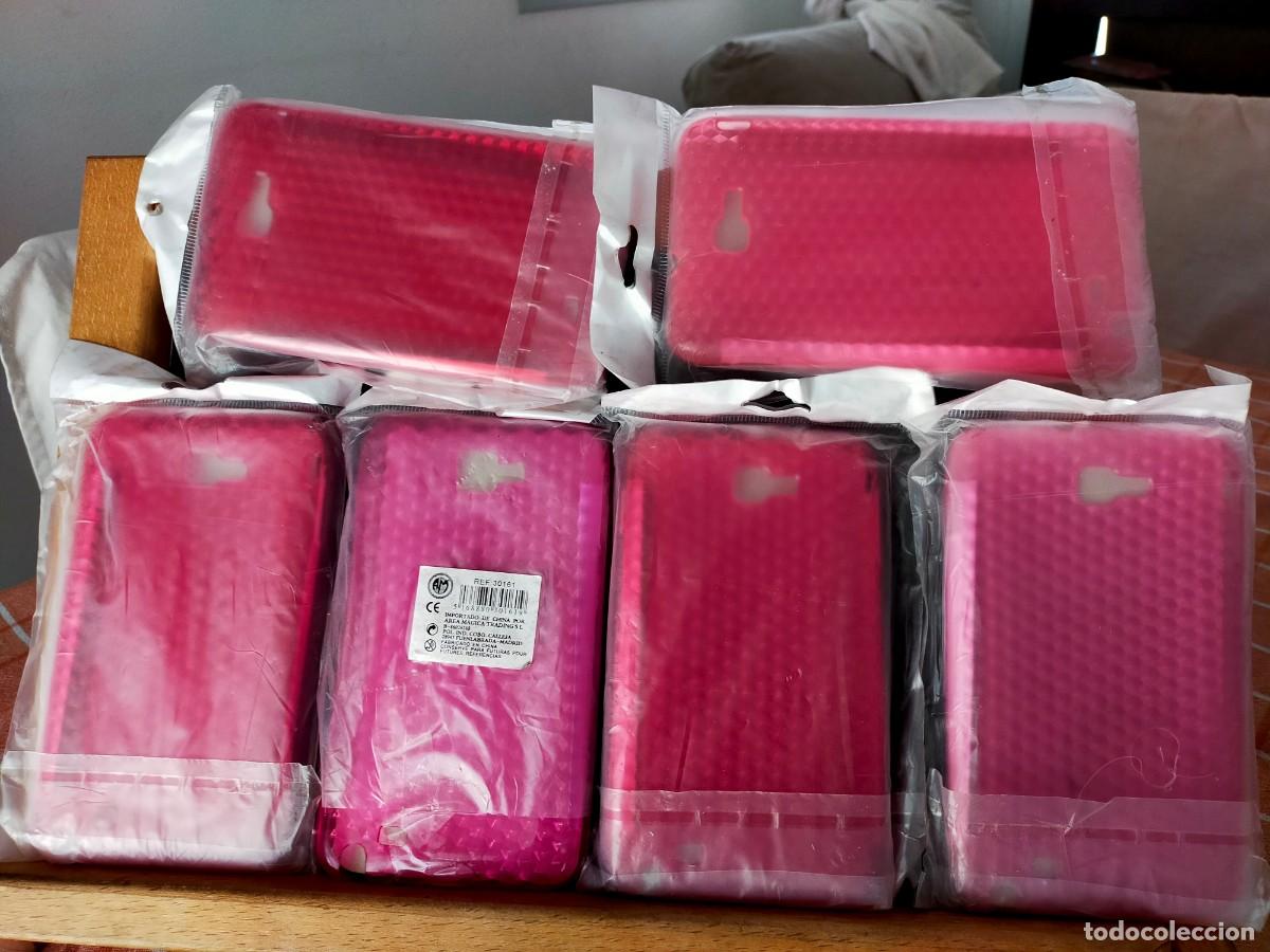 Coleccionismo: LOTE DE 6 FUNDAS DE M&Oacute;VIL A ESTRENAR. COLOR ROSA. GALAXY NOTE i9220/N7000