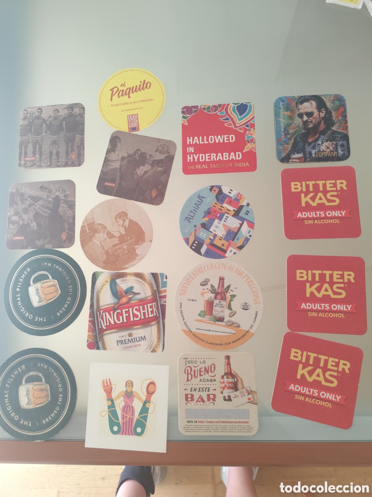 Coleccionismo: 17 posavasos de cerveza
