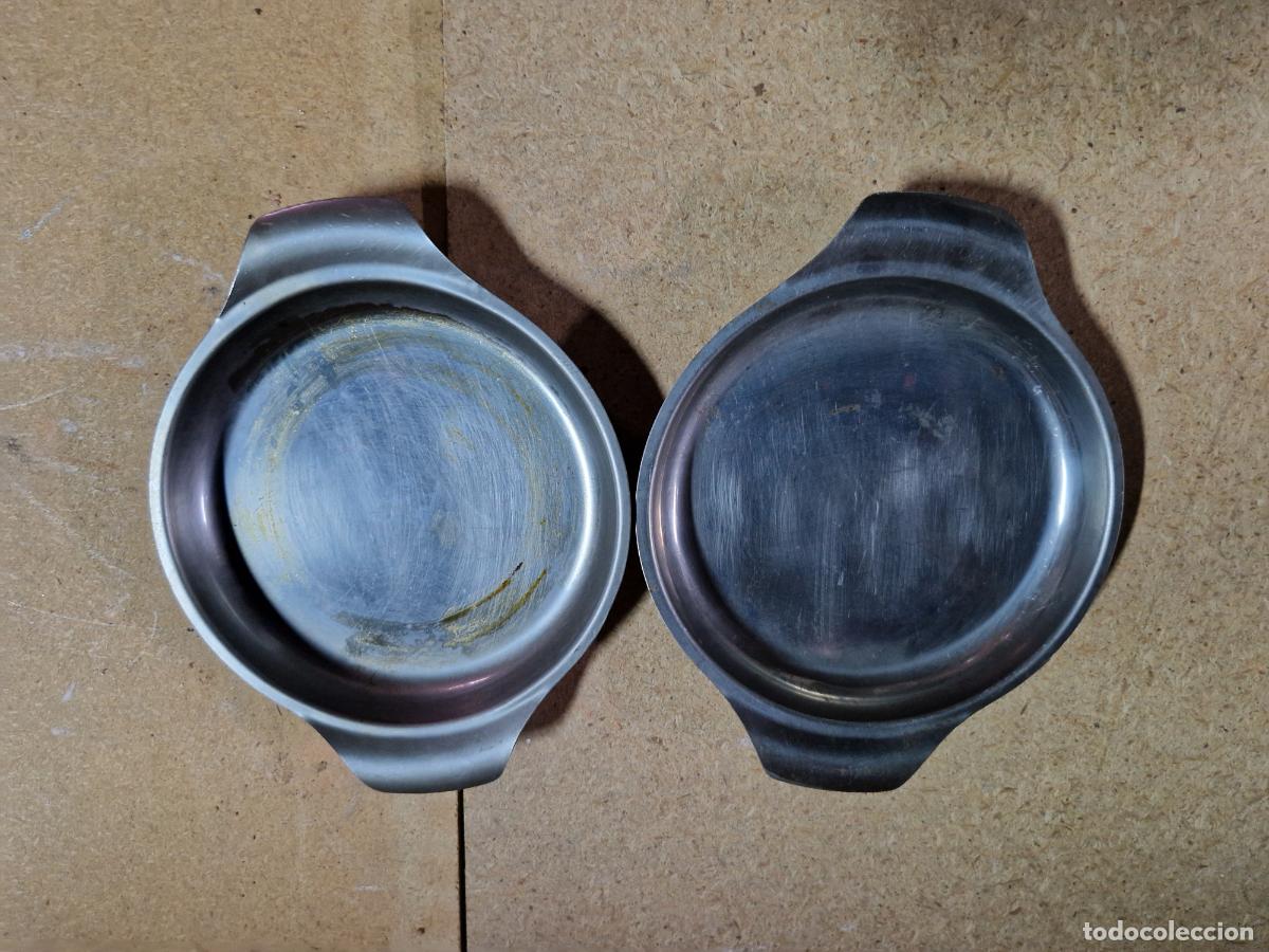 Coleccionismo: 2 BONITAS CAZUELITAS DE ACERO. MEDIDA 17*13