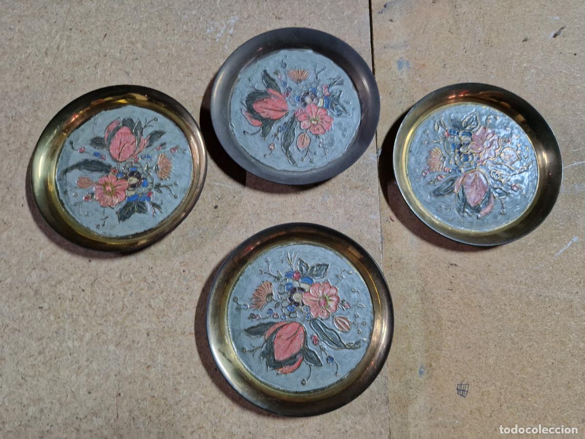 Coleccionismo: 4 BONITOS PORTAVASOS. MEDIDA 11*11