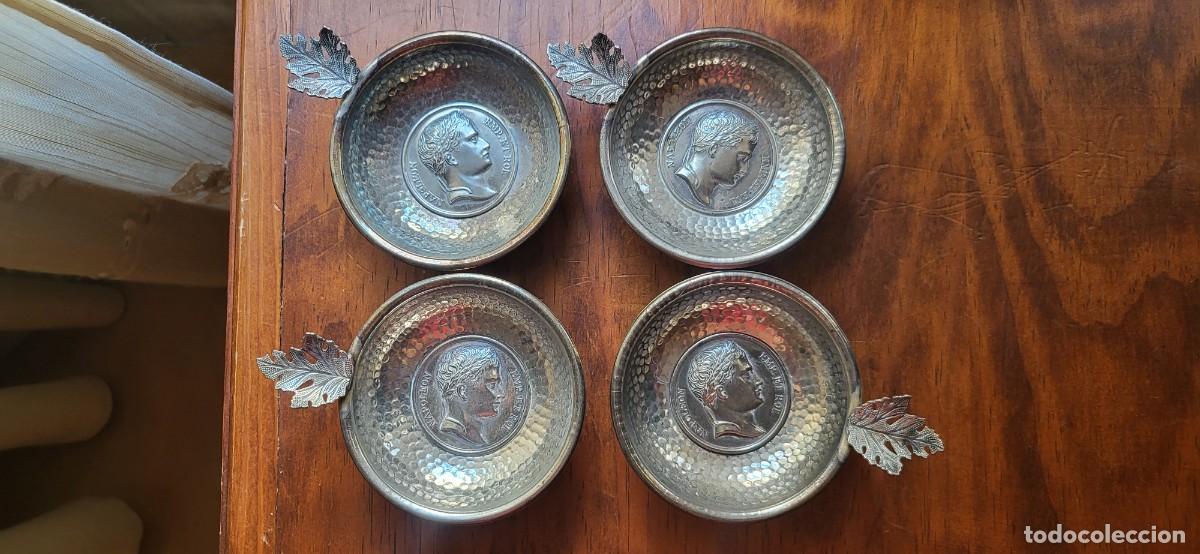 Coleccionismo: Set 4 Catavinos | Martilleado | Sumiller Vintage