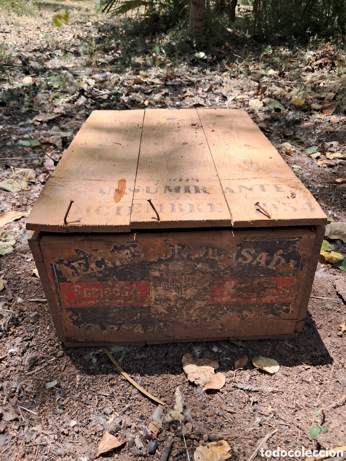 Coleccionismo: Caja de Madera La Lechera - Foto 4