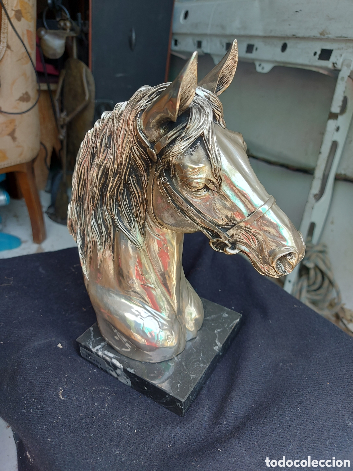 Coleccionismo: FIGURA DE METAL PLATEADA