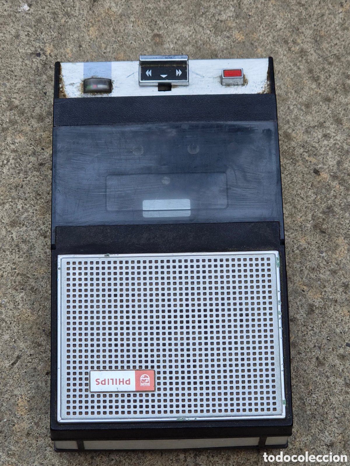 Coleccionismo: ANTIGUA GRABADORA PHILIPS EL 3302 CON MICR&Oacute;FONO