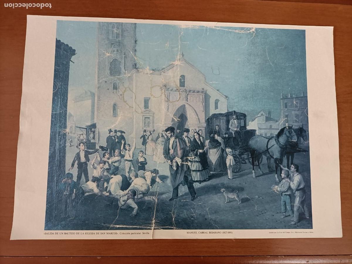 Coleccionismo: L&Aacute;MINA. DE MANUEL CABRAL BEJARANO, SALIDA DE UN BAUTIZO DE LA IGLESIA DE SAN MARCOS.