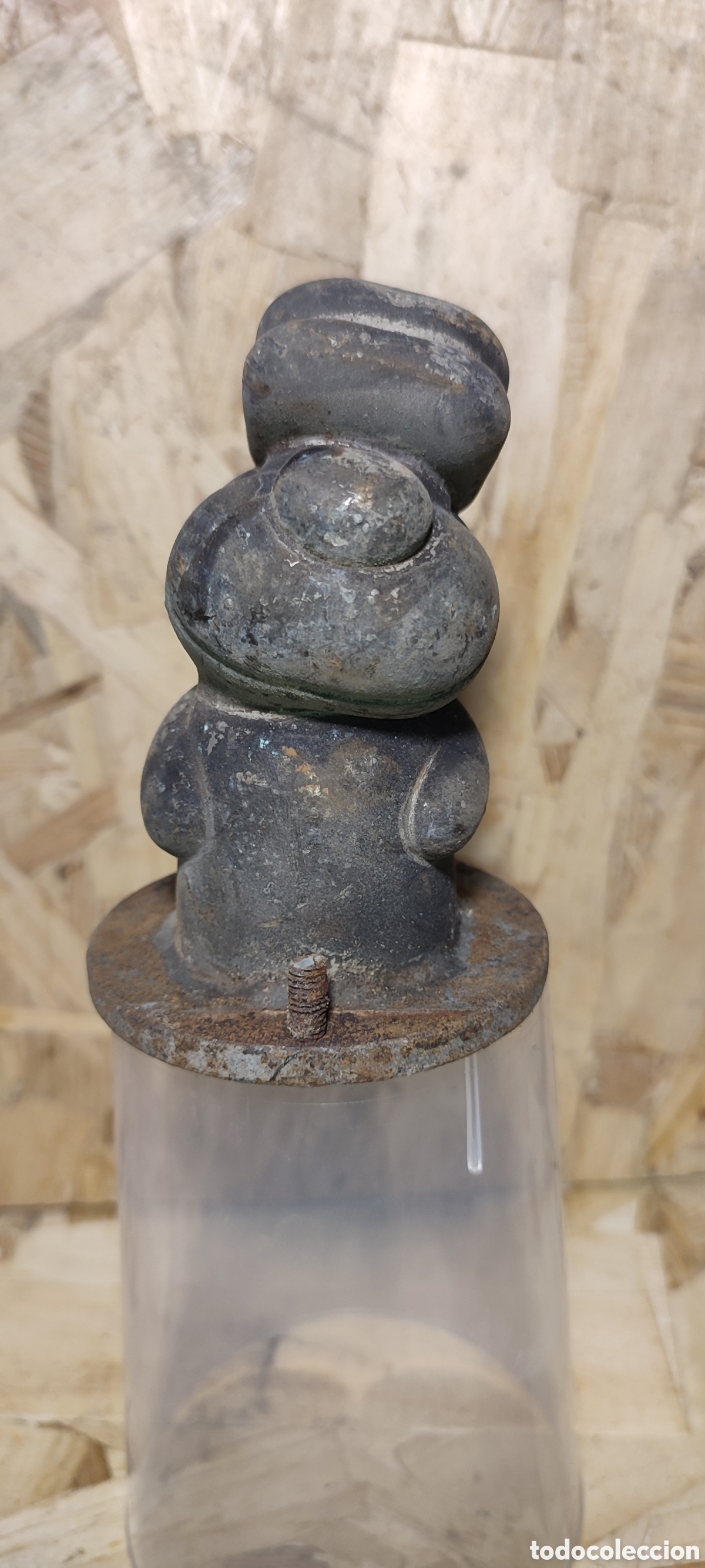 Coleccionismo: Antiguo molde de n&iacute;quel matriz para fabricar figura perrito de goma con chifle, pito.
