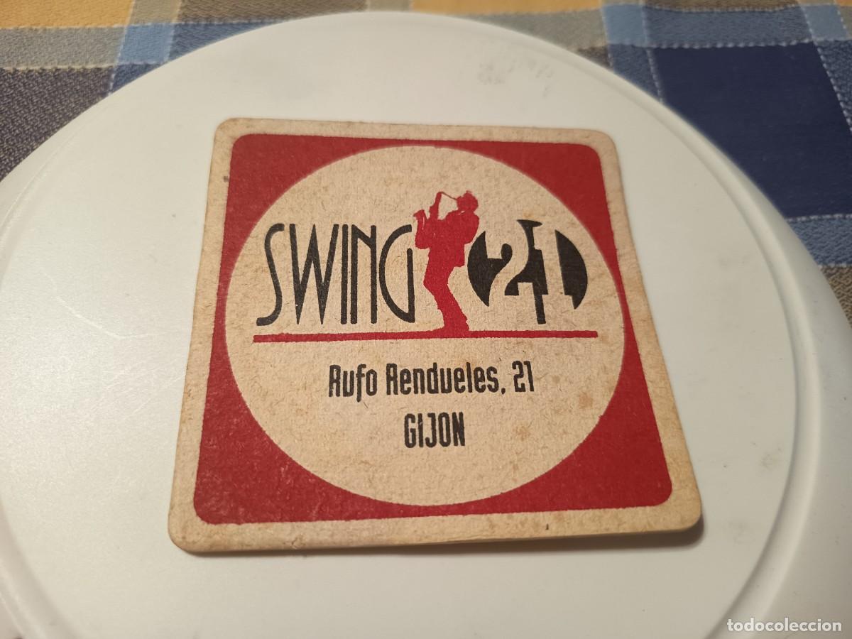 Coleccionismo: POSAVASOS BAR MUSICAL SWING 21-GIJON-ASTURIAS