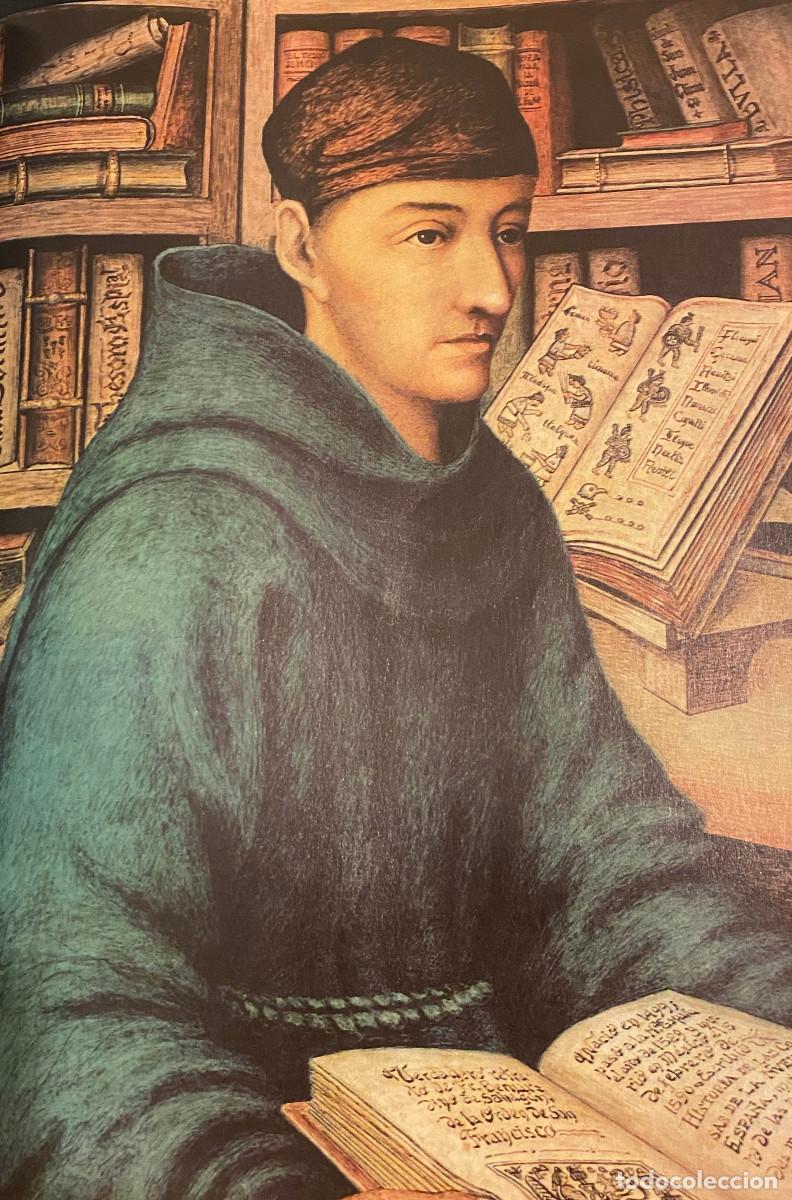 Colecionismo: L&aacute;mina art&iacute;stica. Fray Bernardino de Sahag&uacute;n, padre de la antropolog&iacute;a. Tama&ntilde;o folio. Enmarcable.