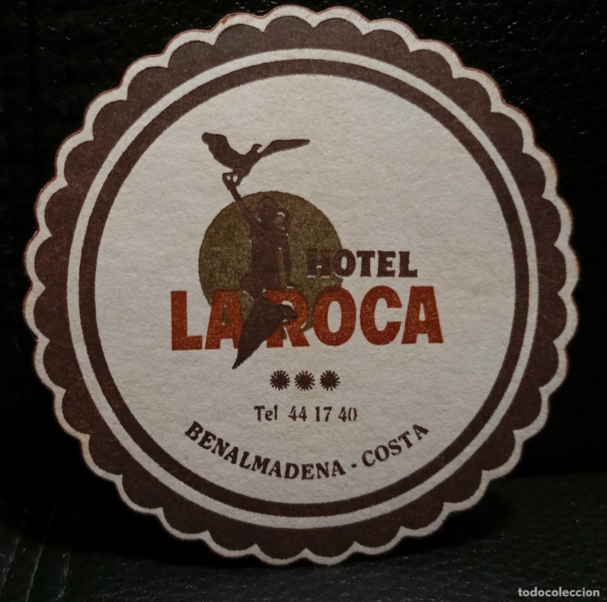 Coleccionismo: HOTEL LA ROCA - POSAVASOS - BENALMADENA COSTA MALAGA - CERVEZA - REFRESCOS - SIDRA - BITTER