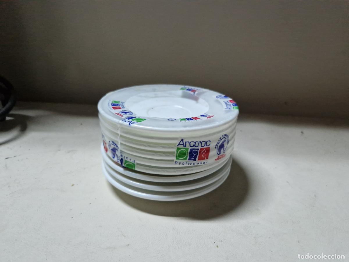 Coleccionismo: 9 BONITOS PLATOS BLANCOS PARA POSTRE. MEDIDA 12*12