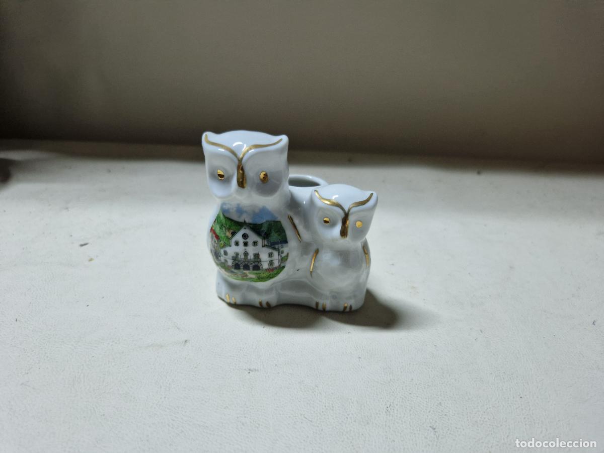 Coleccionismo: BONITO BUHO DE PORCELANA DECORATIVO