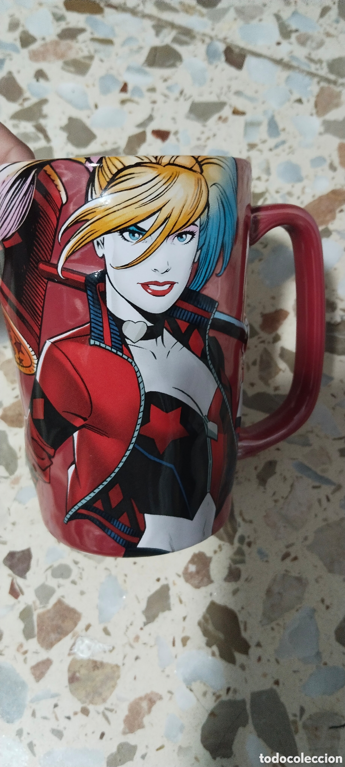Coleccionismo: Taza Oficial Harley Quinn DC Comics - Parque Warner Madrid - Como Nueva - Sin Uso