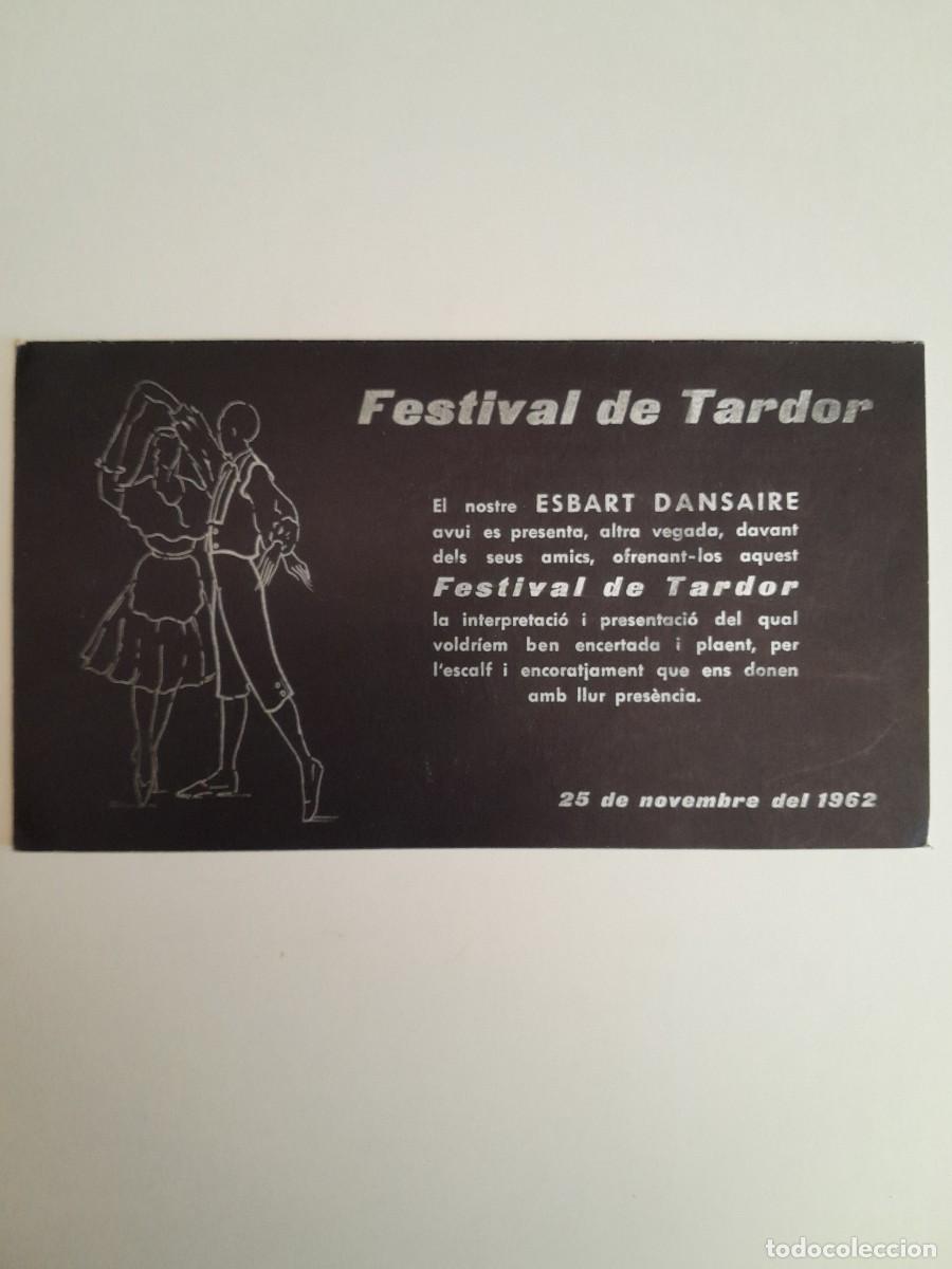 Coleccionismo: PROGRAMA FESTIVAL DE TARDOR DE L'ORFE&Oacute; DE SANTS 25 NOVEMBRE 1962 (BARCELONA, 1962)